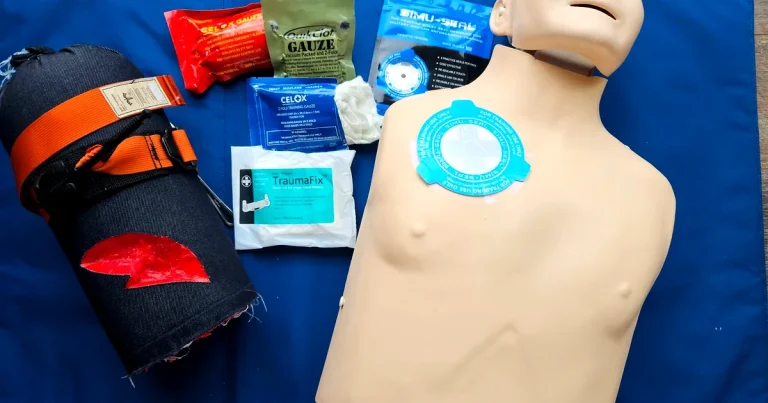 Paramedic-led first aid training equipment including CPR manikin and catastrophic haemorrhage kit, Suffolk